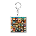 おざわの猫大集合 Acrylic Key Chain