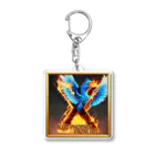 enjoy cycling serviceのBLUE PHOENIX FROM HELL Acrylic Key Chain