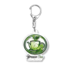 オレンジルーシーの癒しのグリーンティー Acrylic Key Chain