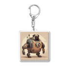 PUGおやじのロボパグ出動 Acrylic Key Chain