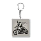 oi_0806のバイクチョッパー走ってる姿渋い Acrylic Key Chain