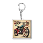 ロックンロールのバイク Acrylic Key Chain