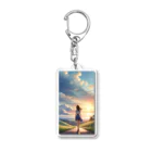 【怪しいゲーム部屋】の夕日2 Acrylic Key Chain