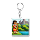 nomad4491のドット絵のディジュリドゥ Acrylic Key Chain