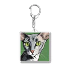 hakushopのオリエンタルショートヘア（猫） Acrylic Key Chain