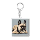 smile_happyのfrench bulldog Acrylic Key Chain