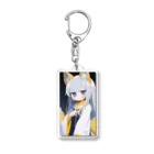 ケモ耳美少女キツネちゃん（AIart）の魅惑的なキツネ姿の美女 Acrylic Key Chain