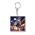 ワンダーワールド・ワンストップの幻想的な美脚女性 Acrylic Key Chain