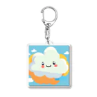 K-springの可愛い雲 Acrylic Key Chain