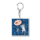 あちゃ坊のお店のベロベロねこ　おひるね Acrylic Key Chain