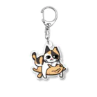 富士見さくらねこ応援団　チャリティー部のみよママの子育てTシャツ　バックプリント付き Acrylic Key Chain