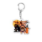 furebuhi　clubのハロウィン★フレンチブルドッグ Acrylic Key Chain