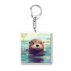 いらすとグッズのカワウソ Acrylic Key Chain