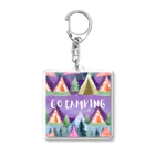 Rico294のカラフルテントでGO CAMPING Acrylic Key Chain