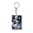 天乃鯱のブルーファイヤーローズ Acrylic Key Chain