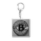 ビットのビットコインアート Acrylic Key Chain