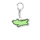 Pukutomo（ぷくとも）のワニくん（カラフル） Acrylic Key Chain