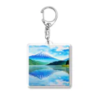 ようこそ　taitaitaro shop への山中湖からの富士 Acrylic Key Chain