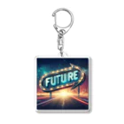 ワンダーワールド・ワンストップのFUTURE　文字入り未来を感じさせるイラスト Acrylic Key Chain