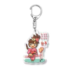 daikoＳhopの祭りの台子 Acrylic Key Chain