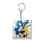 mojaのアートうさぎ🐰 Acrylic Key Chain