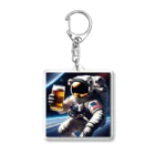 宇宙開発デザイン科の酒飲みアストロノーツ Acrylic Key Chain