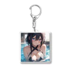 neko_28のセクシー水着のお姉さん1 Acrylic Key Chain