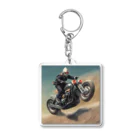 Yamapの仮面のバイク乗り Acrylic Key Chain