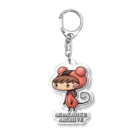 あさとべじゅんいち公式グッズのモモスケアクキー Acrylic Key Chain