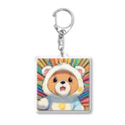 maloneyの被りものクマちゃん Acrylic Key Chain