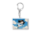 くま屋のSkyward Dreams: Soaring Girl Art Acrylic Key Chain