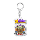 Zoltax.のフクロウ グラフィティロゴ 紅芋タルト Acrylic Key Chain