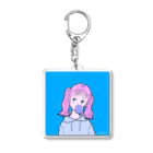 domyak.comのふうせんがーる Acrylic Key Chain