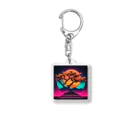 RetrowaveFlowerのRetrowaveFlowerー金木犀ー Acrylic Key Chain