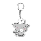 さくらいろのうさぎのふにゃんとしまえなが Acrylic Key Chain