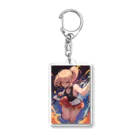 T-tyuruのテニス少女 Acrylic Key Chain