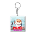 Pom-Dog'sのポメサイエンティスト Acrylic Key Chain