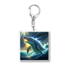 qi6（恐竜グッズ販売中！🦖）の雷を纏いしモササウルス Acrylic Key Chain