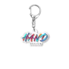 HAND_design_2023のHANDロゴ(グラデーション) Acrylic Key Chain