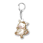 だちょう2020のシマウマさん Acrylic Key Chain