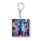 Hayate Kawakami オリジナルの般若女子高生 Acrylic Key Chain