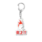 ZONT-13_SUの炎上猫 Acrylic Key Chain