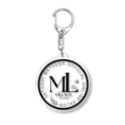 松田悟志のアートな小部屋のML VILLAGE CIRCLE LOGO Acrylic Key Chain