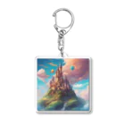 G7のショップの幻想の楽園  Fantasy Haven Castle Acrylic Key Chain