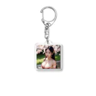 ブリッジの屋台のAI美女写真集１＆２アイドル Acrylic Key Chain