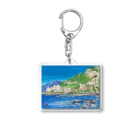 がぶちゃんのイタリアの港の風景 Acrylic Key Chain