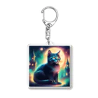 ジジ猫SHOPの幻想的な世界を眺める猫のアイテムグッズです! Acrylic Key Chain