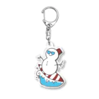 amiotakaの雪だるまのウィンターバケーション Acrylic Key Chain