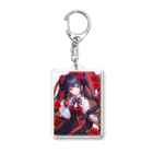 KafyRiruのアール･ヌーヴォー　紅薔薇 Acrylic Key Chain