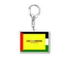 R.MuttのSTOP GAZA GENOCIDE Acrylic Key Chain